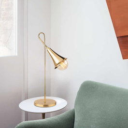 Opviq Lámpara de Mesa Sarmal - 3071 Dorada